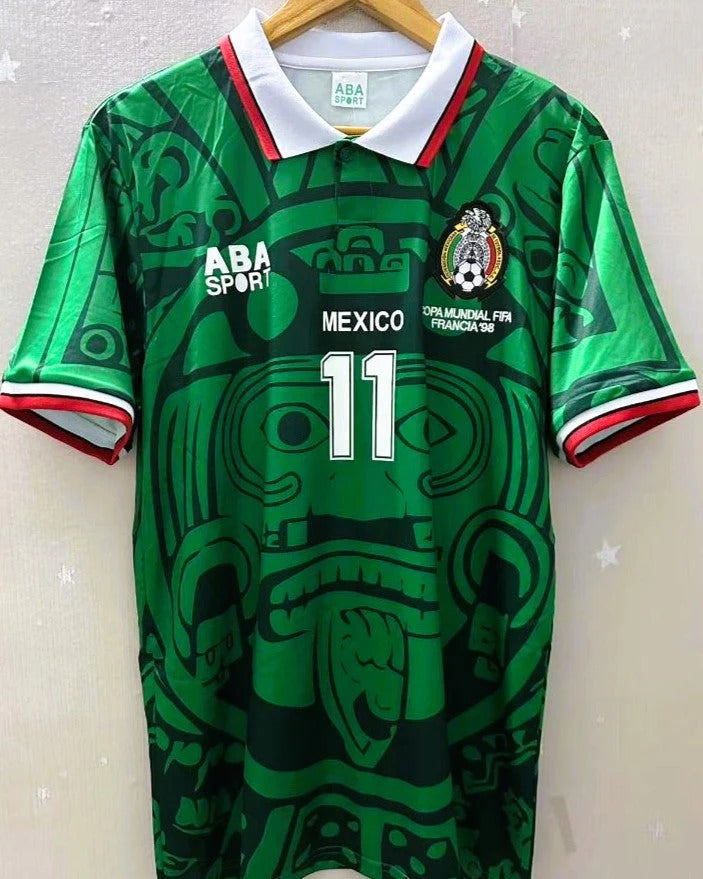 México 98/99 Home Retro Shirt - Blanco #11