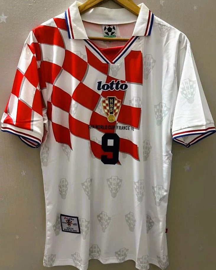 Croatia 98/99 Home Retro Shirt - Šuker #9