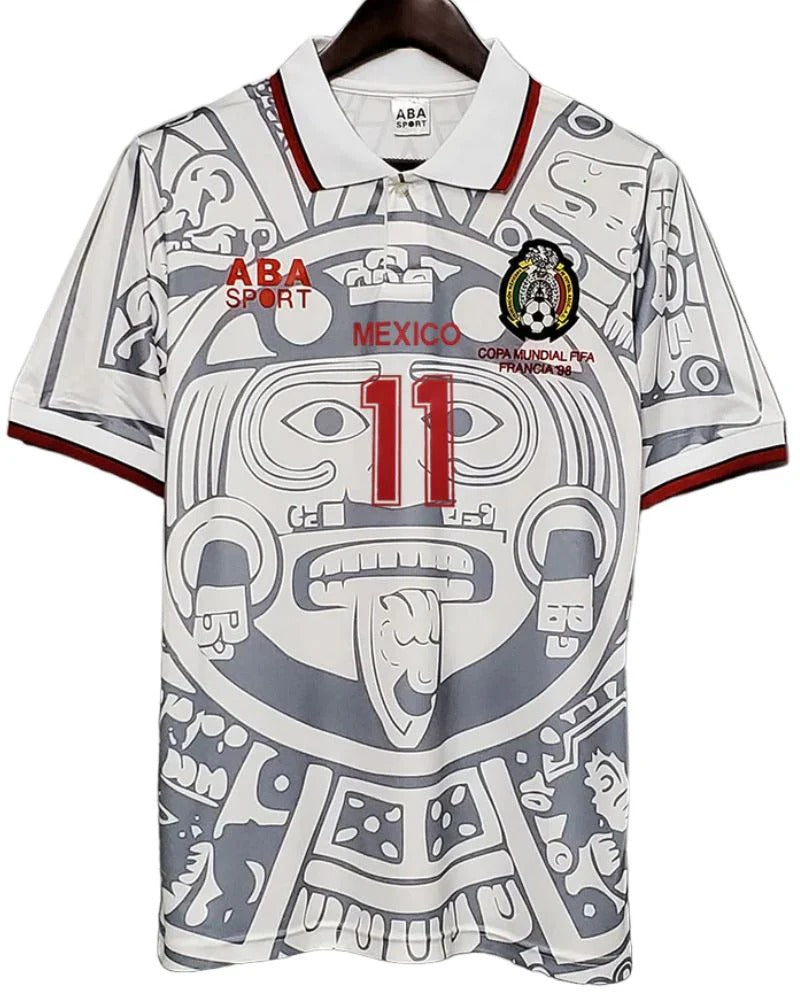 México 98/99 Away Retro Shirt - Blanco #11