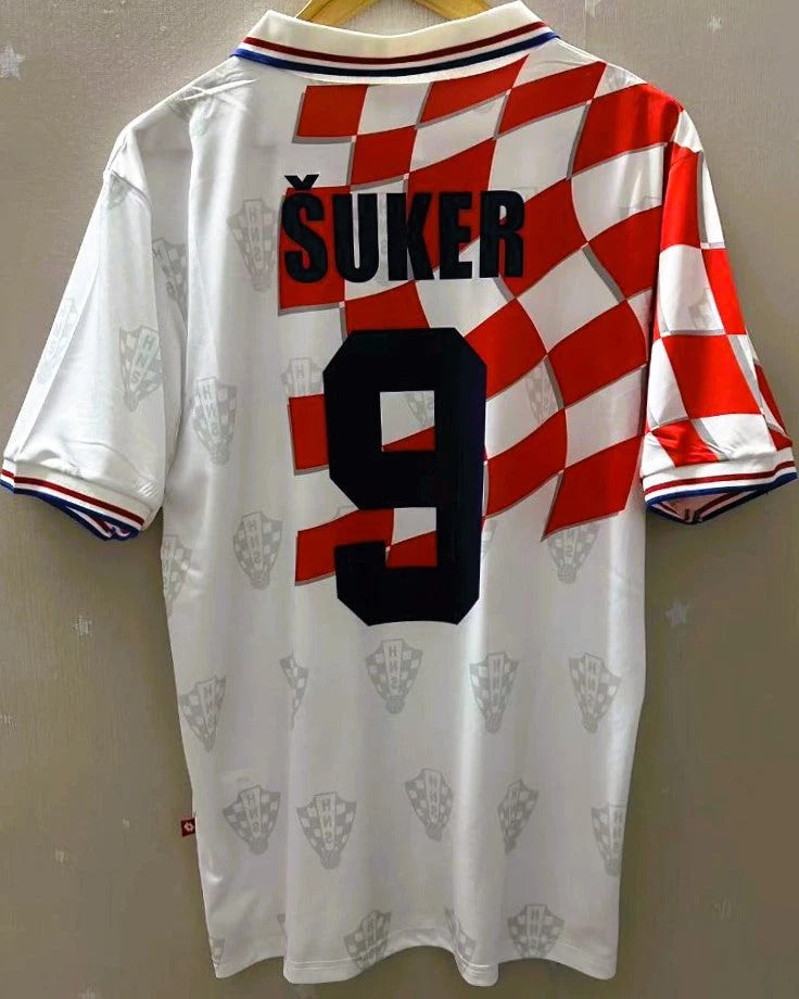 Croatia 98/99 Home Retro Shirt - Šuker #9