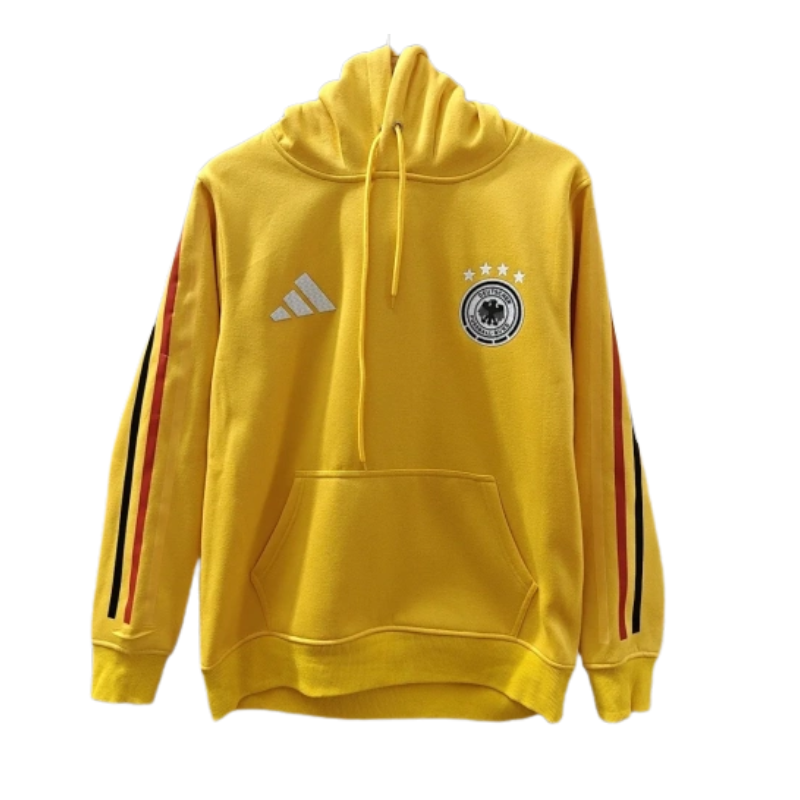 Germany 2026/27 Team Hoodie - Yellow/German Tricolor