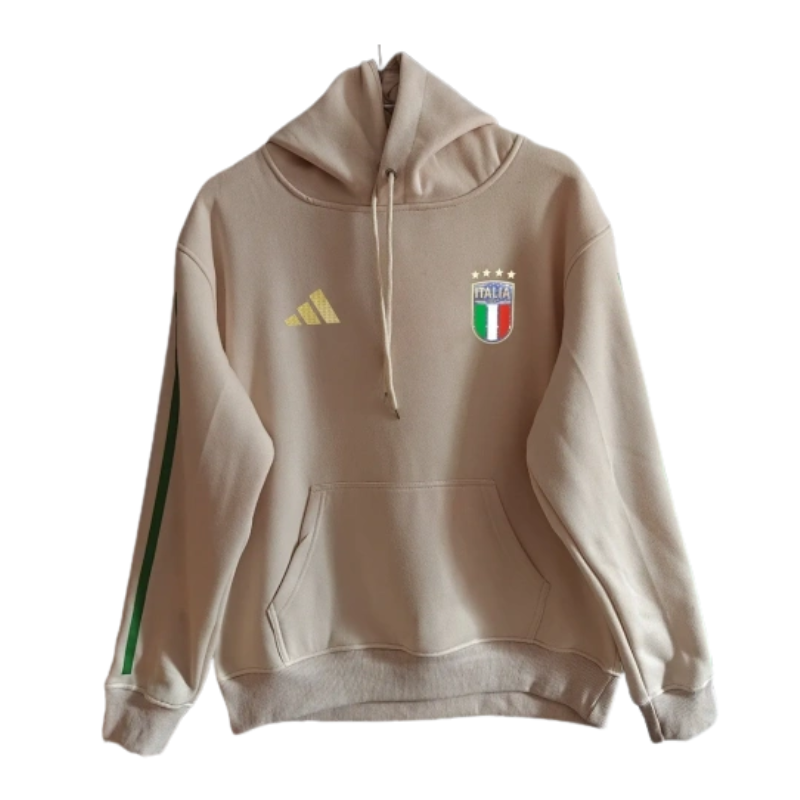 Italy 2026/27 Team Hoodie - Beige/Green