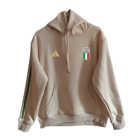 Italy 2026/27 Team Hoodie - Beige/Green