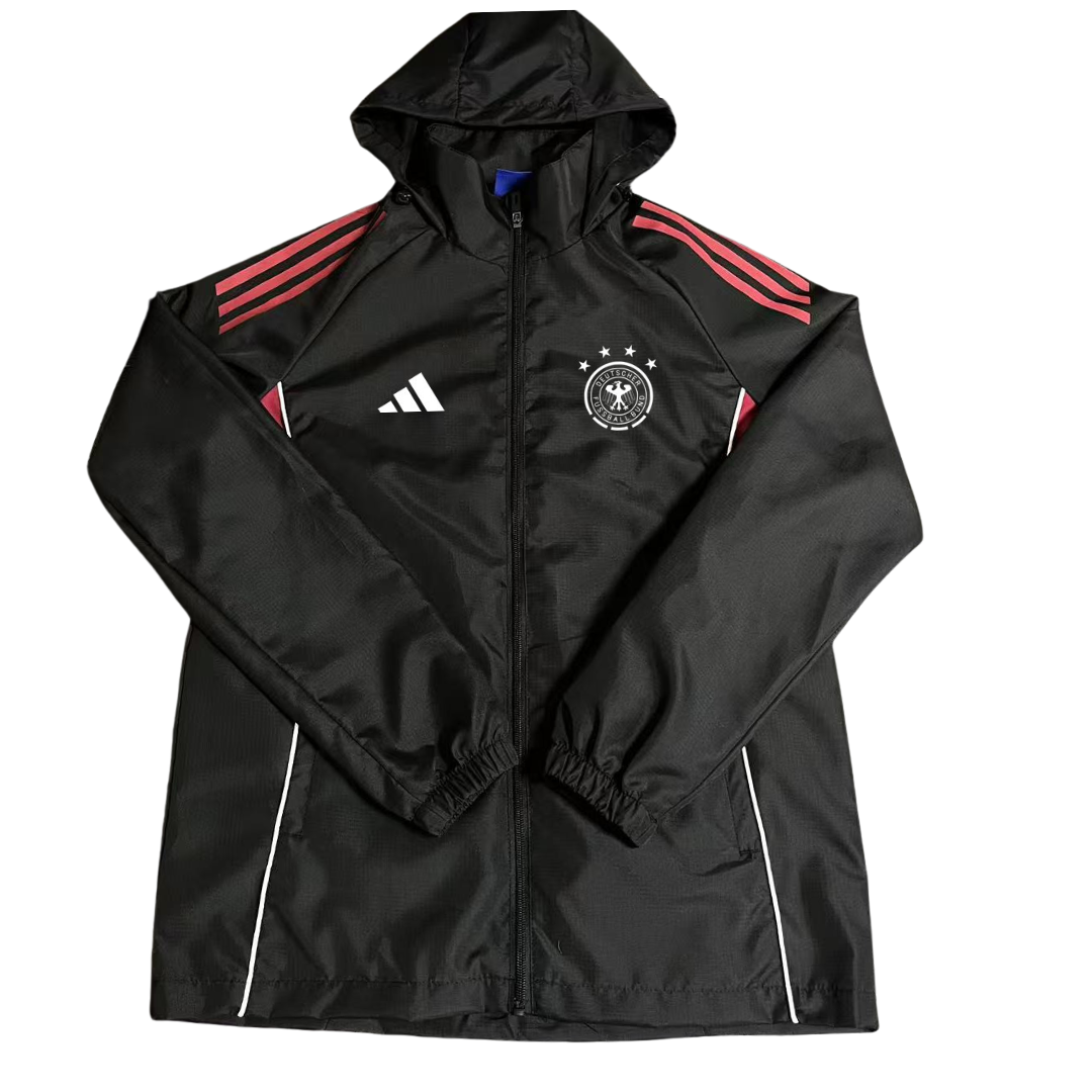 Germany 2026 Windbreaker Jacket - Black/Red